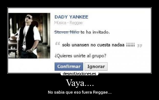 Vaya.... - No sabia que eso fuera Reggae....