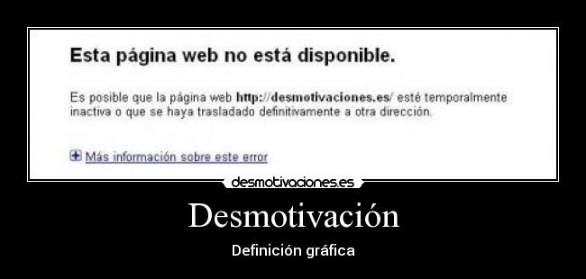 Desmotivación - Definición gráfica