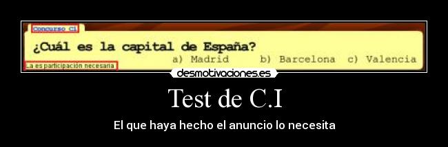 carteles test ci espana participacion necesaria desmotivaciones