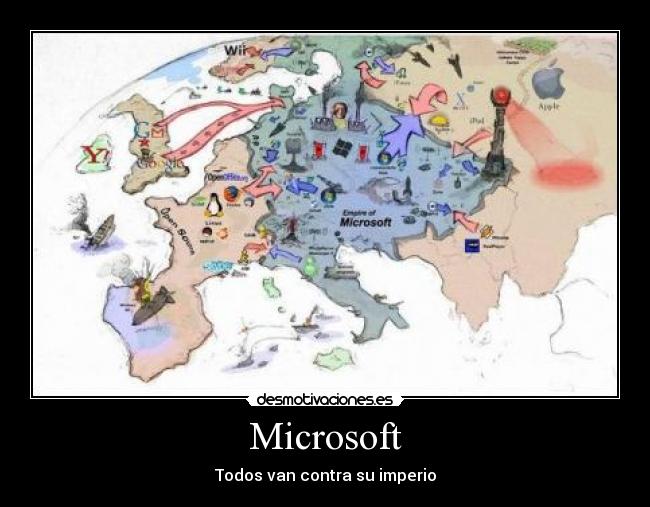 Microsoft - Todos van contra su imperio