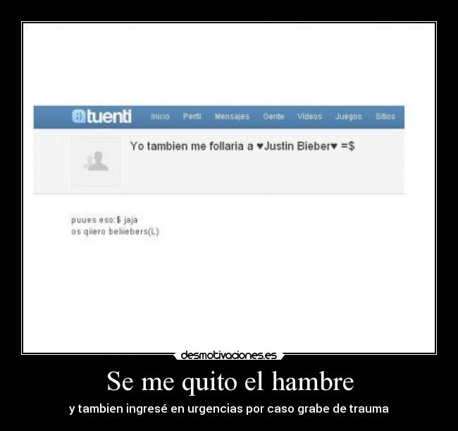 Se me quito el hambre -