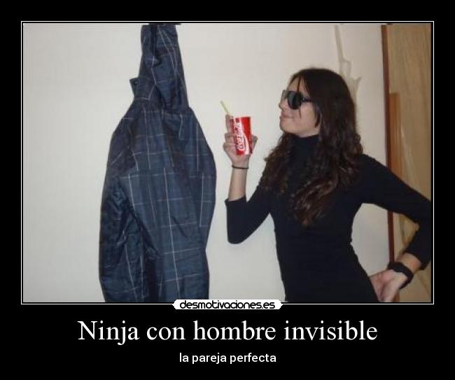 Ninja con hombre invisible -