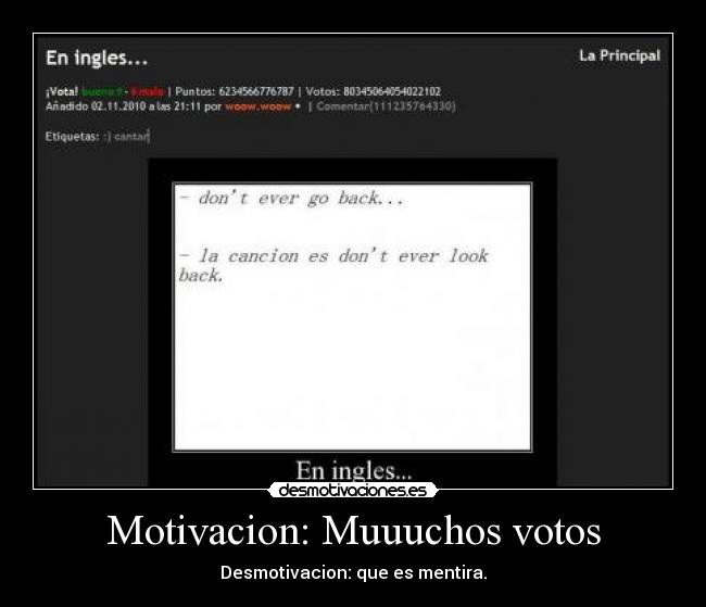 Motivacion: Muuuchos votos - 