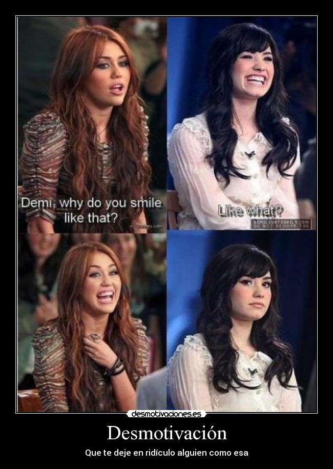 Desmotivación - Que te deje en ridículo alguien como esa