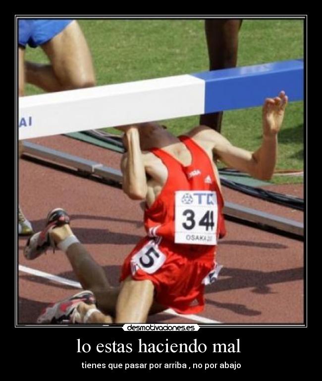 lo estas haciendo mal -