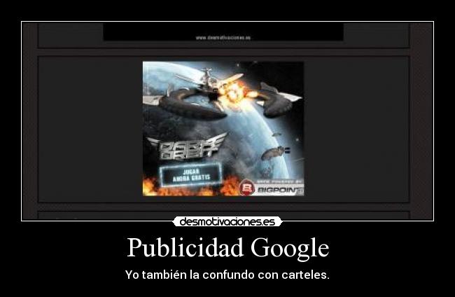Publicidad Google - Yo también la confundo con carteles.