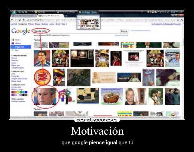 Motivación - que google piense igual que tú