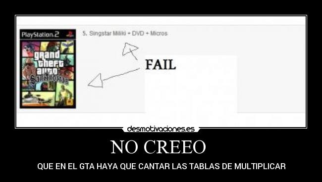 NO CREEO - QUE EN EL GTA HAYA QUE CANTAR LAS TABLAS DE MULTIPLICAR