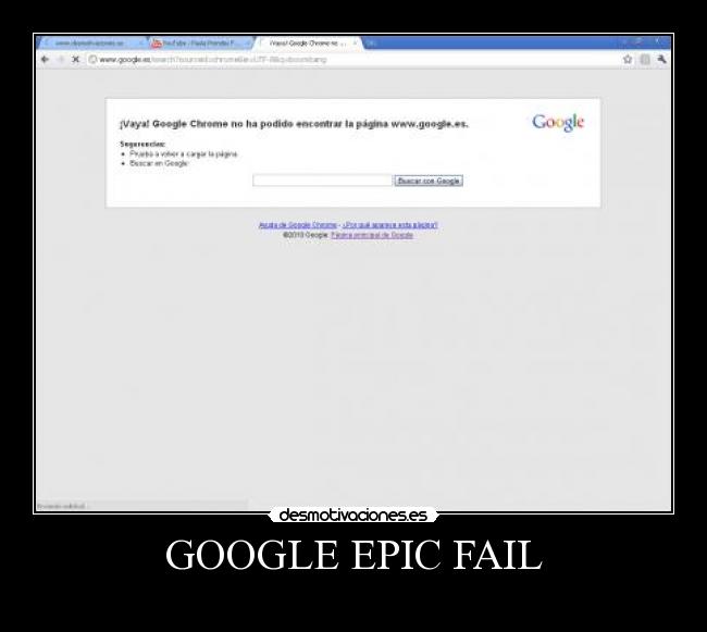 GOOGLE EPIC FAIL - 