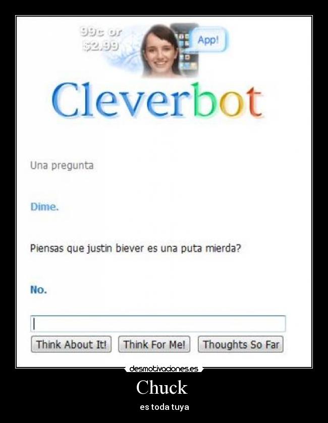 carteles cleverbot desmotivaciones