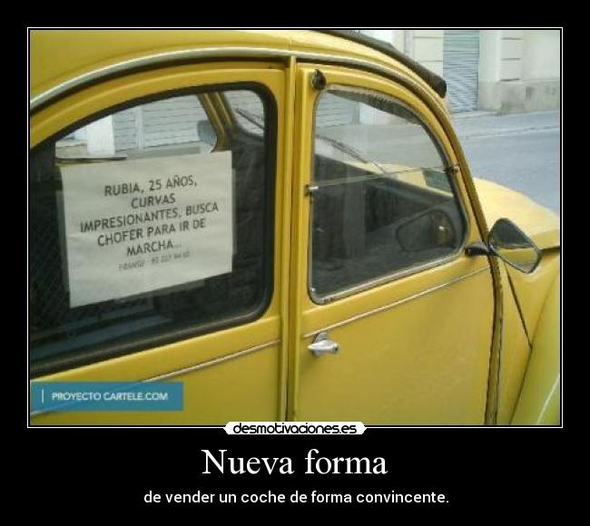 carteles venta vender coche desmotivaciones
