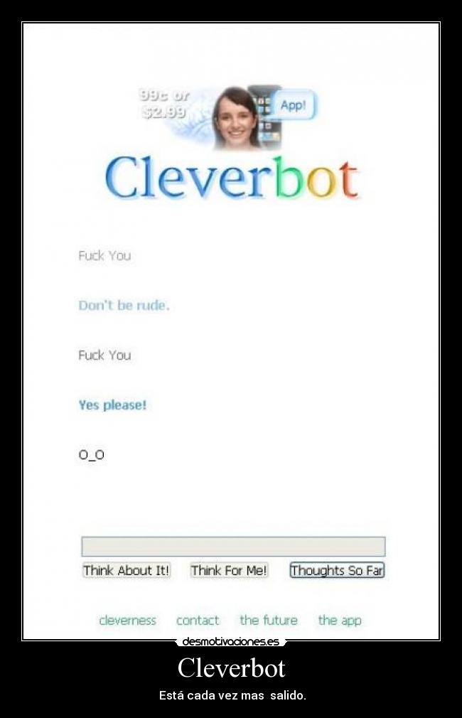 Cleverbot - Está cada vez mas salido.