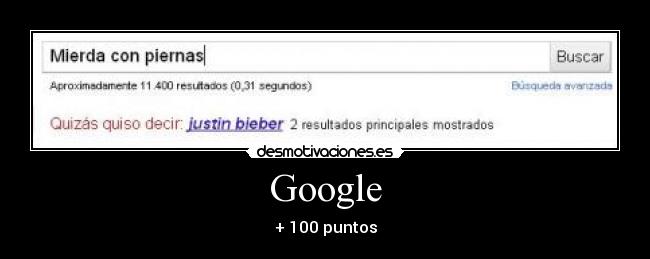 Google - + 100 puntos