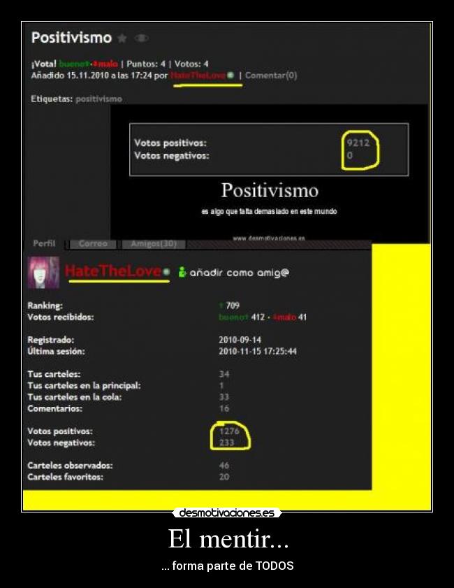 El mentir... - ... forma parte de TODOS