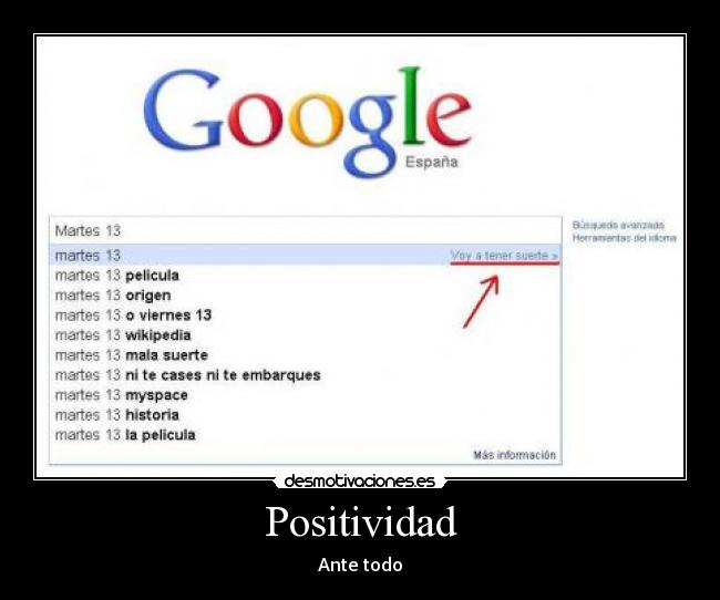 Positividad - Ante todo