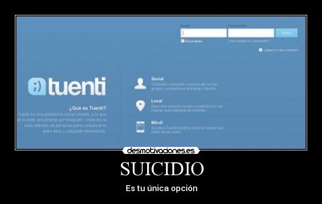 carteles juego imposible suicidio suicidarse unica opcion desmotivaciones