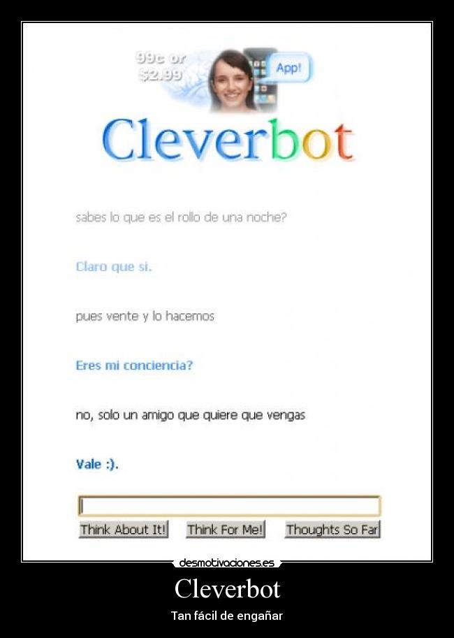 Cleverbot - Tan fácil de engañar