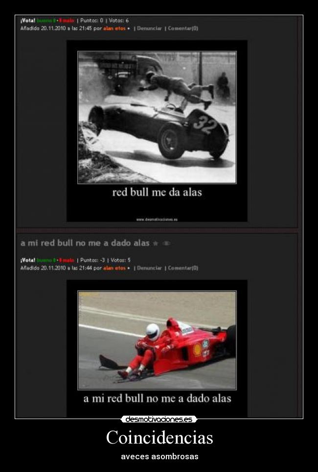 Coincidencias - aveces asombrosas