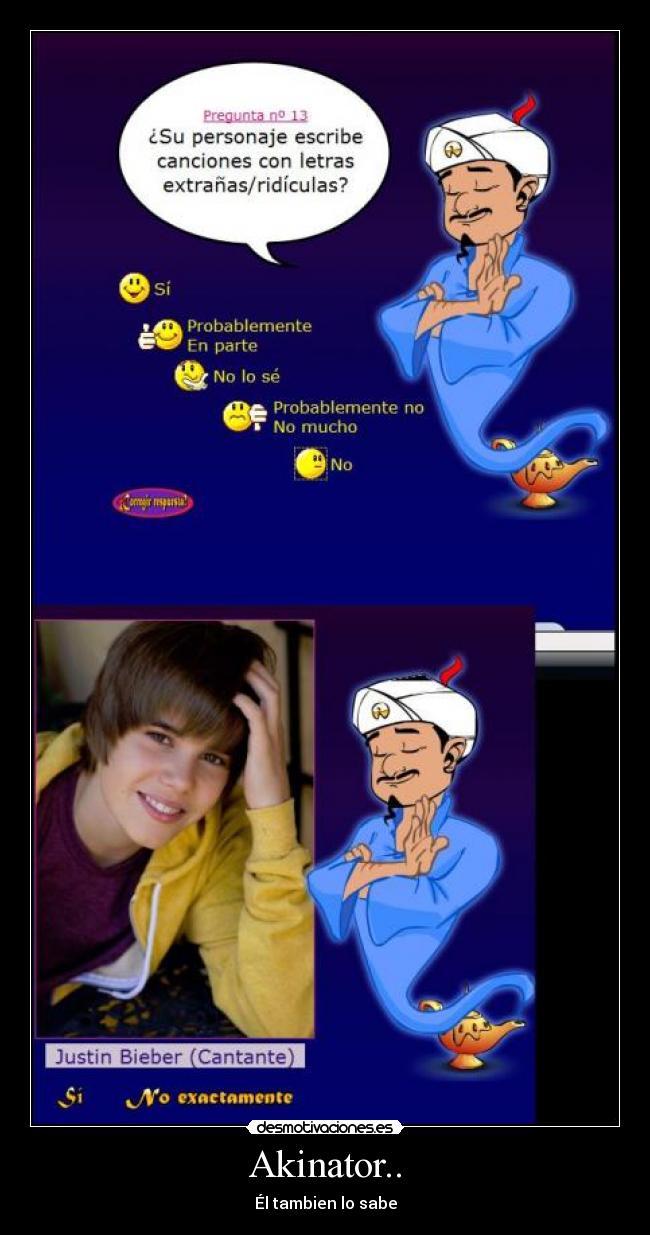 Akinator.. - Él tambien lo sabe