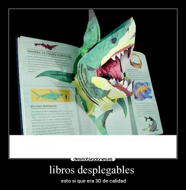 libros desplegables - esto si que era 3D de calidad