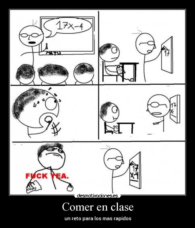 Comer en clase - 