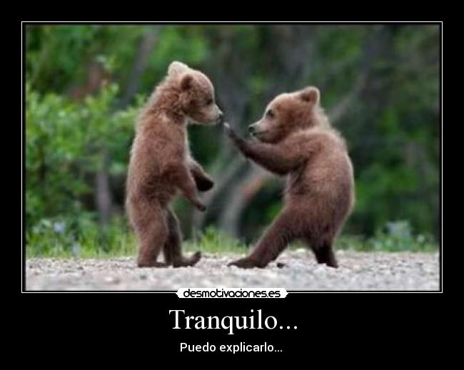 Tranquilo... -