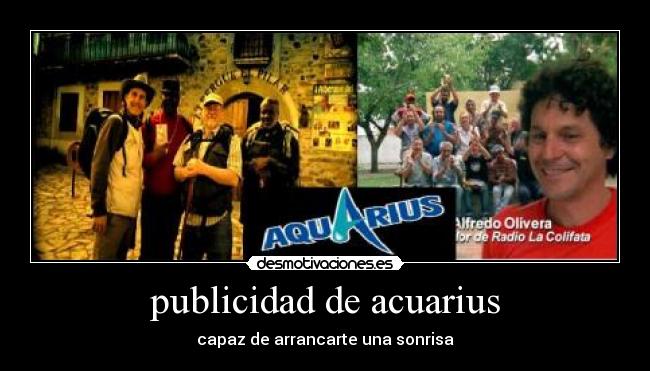 publicidad de acuarius - capaz de arrancarte una sonrisa