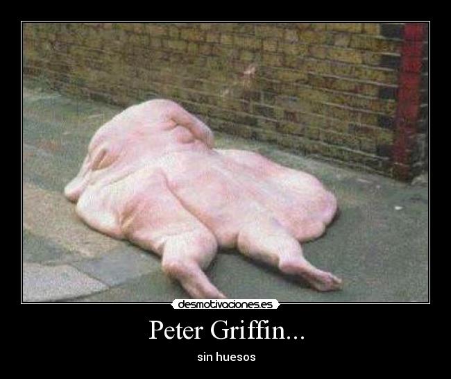 Peter Griffin... - sin huesos