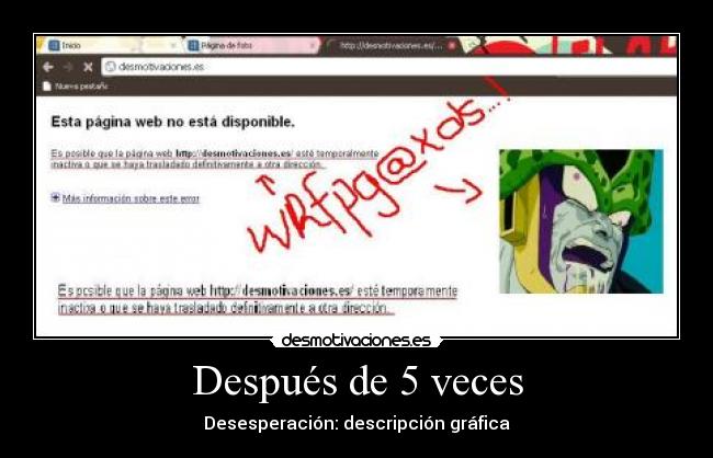 Después de 5 veces -