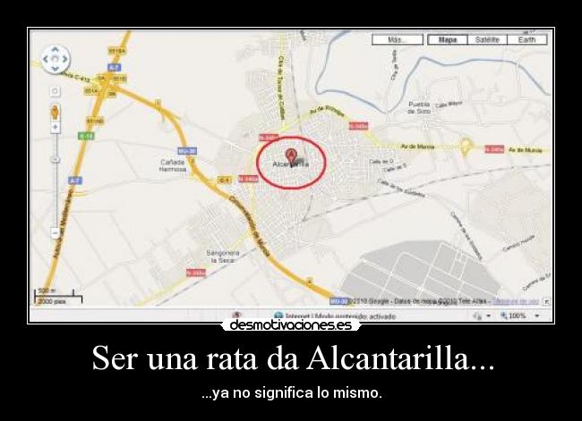 Ser una rata da Alcantarilla... - ...ya no significa lo mismo.