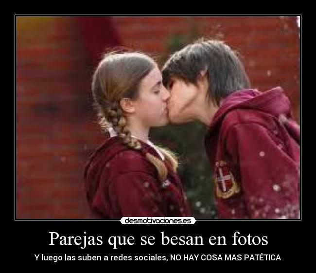 Parejas que se besan en fotos - 