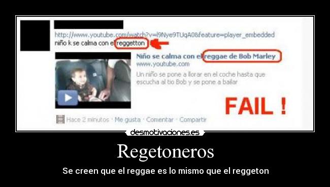 Regetoneros - Se creen que el reggae es lo mismo que el reggeton