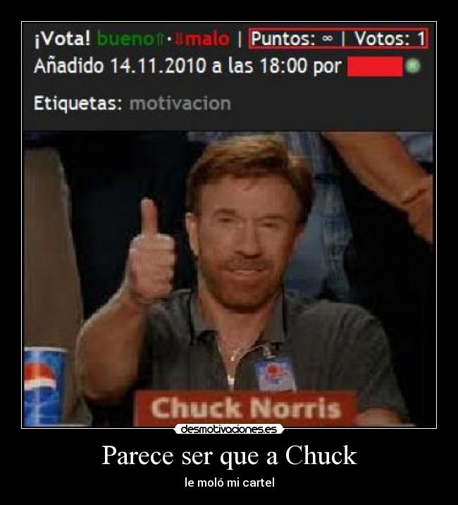 Parece ser que a Chuck -
