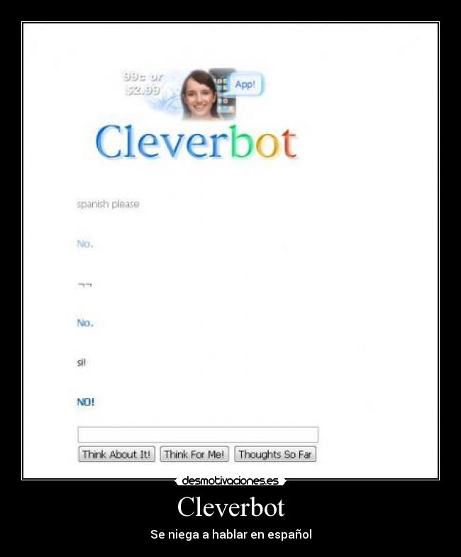 Cleverbot - Se niega a hablar en español