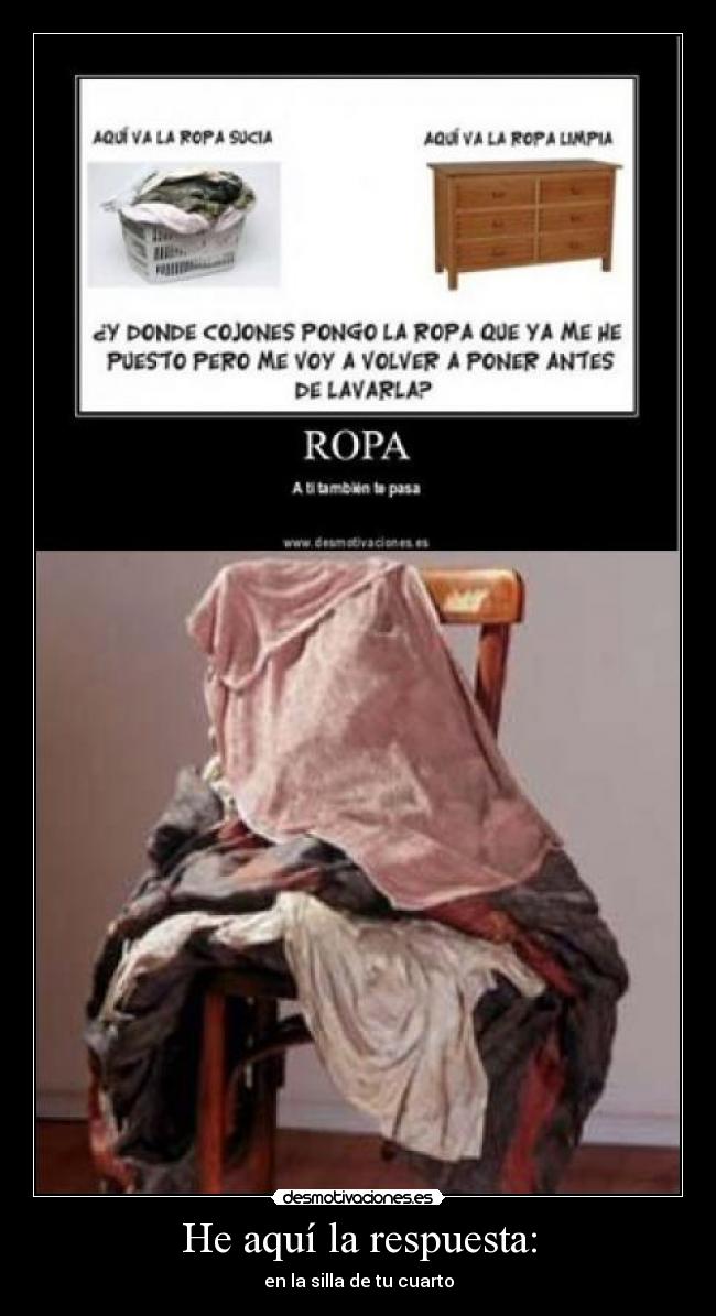 He aquí la respuesta: -