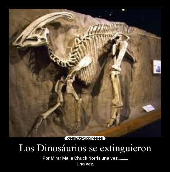 Los Dinosáurios se extinguieron -