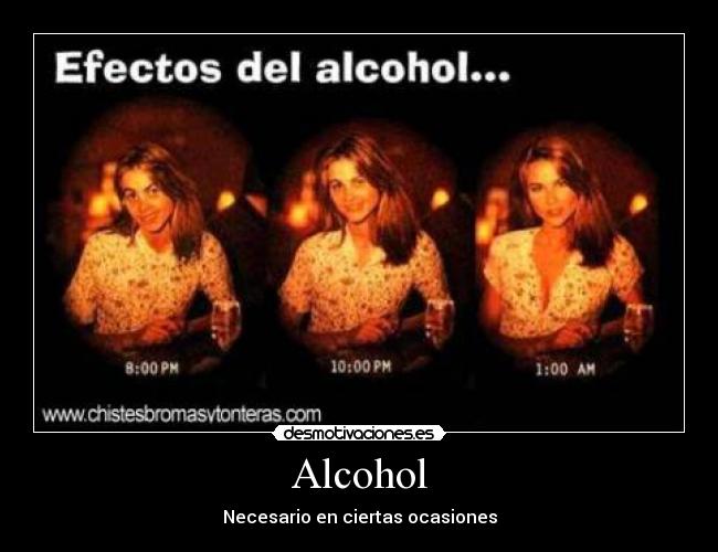 Alcohol - Necesario en ciertas ocasiones