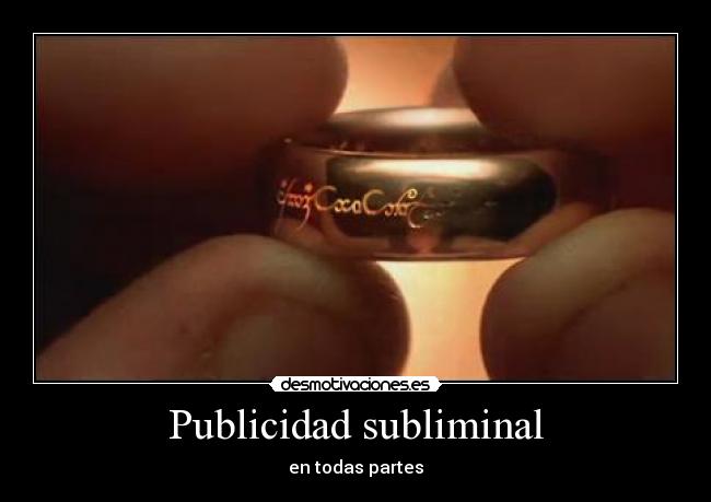 Publicidad subliminal - en todas partes