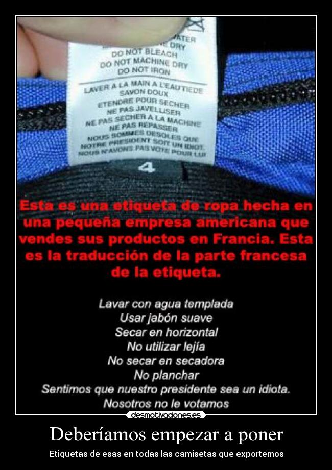 carteles etiqueta desmotivaciones