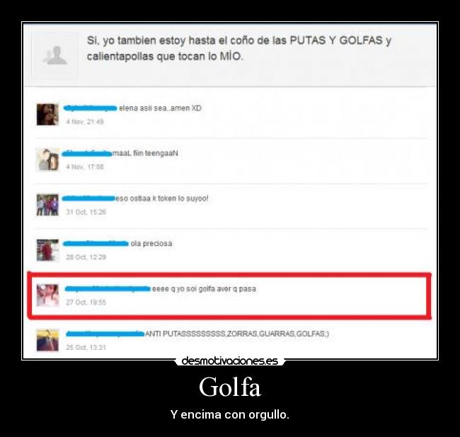 carteles golfa desmotivaciones