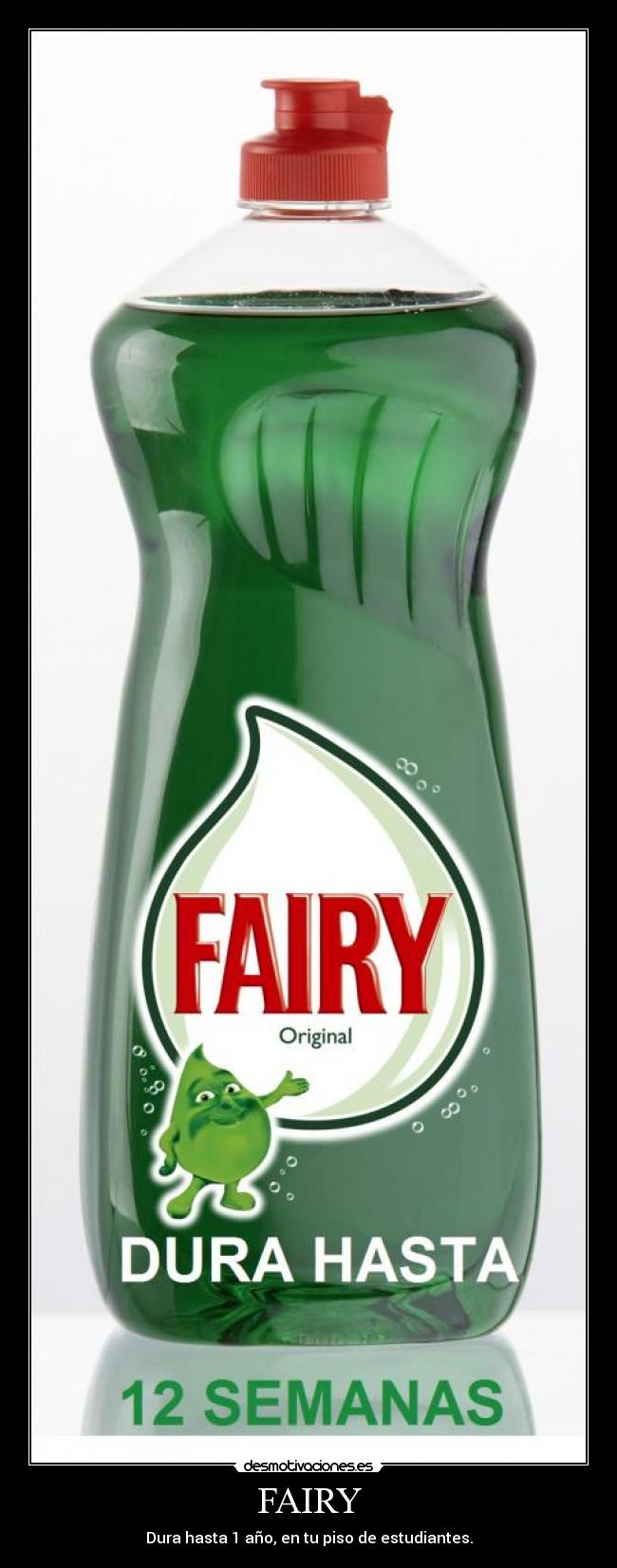 FAIRY - Dura hasta 1 año, en tu piso de estudiantes.