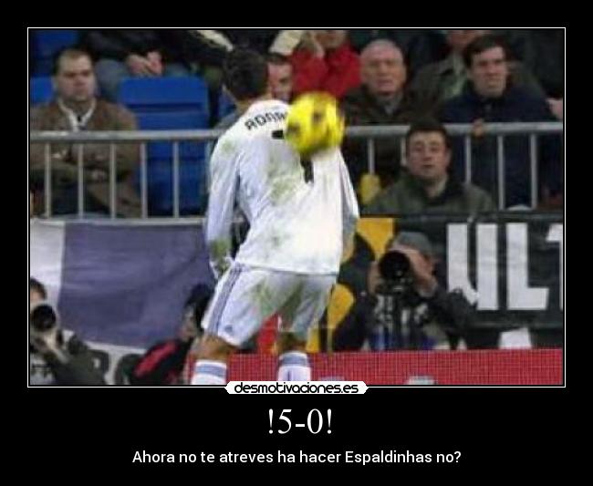 carteles cr7 feo barsa 5-0 desmotivaciones