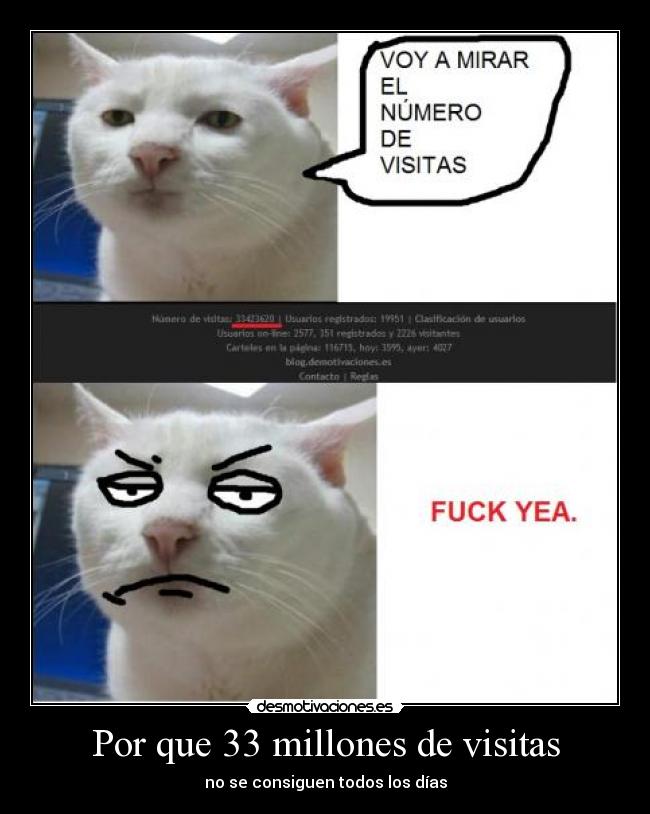 Por que 33 millones de visitas -