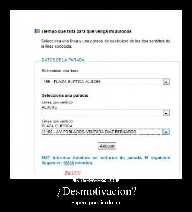 ¿Desmotivacion? - Espera para ir a la uni