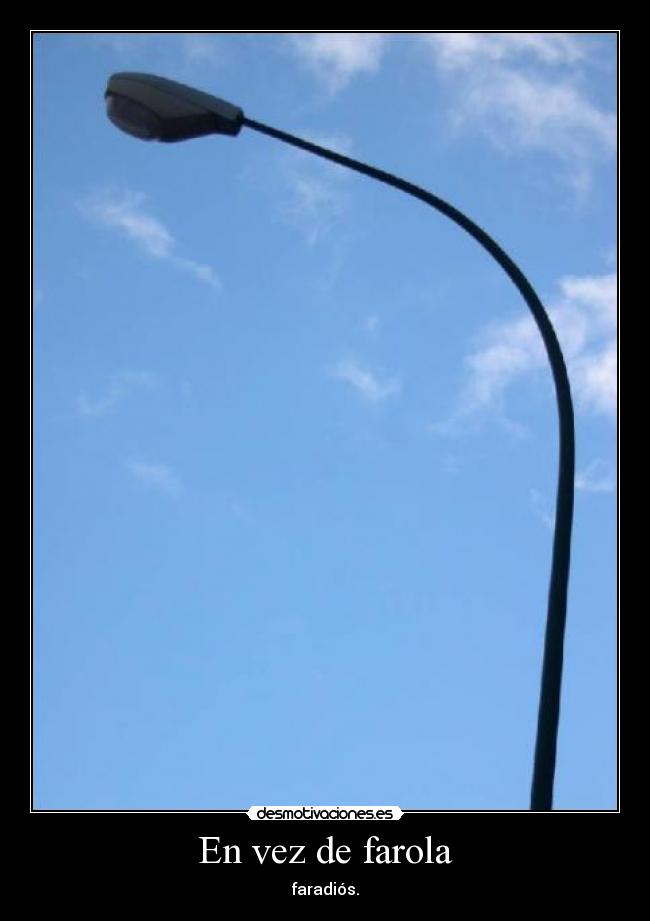 En vez de farola - 