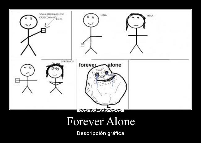 carteles forever alone novia anillo desmotivaciones
