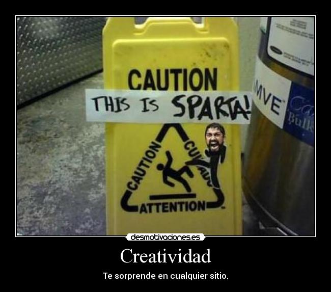 carteles esparta creatividad senal desmotivaciones