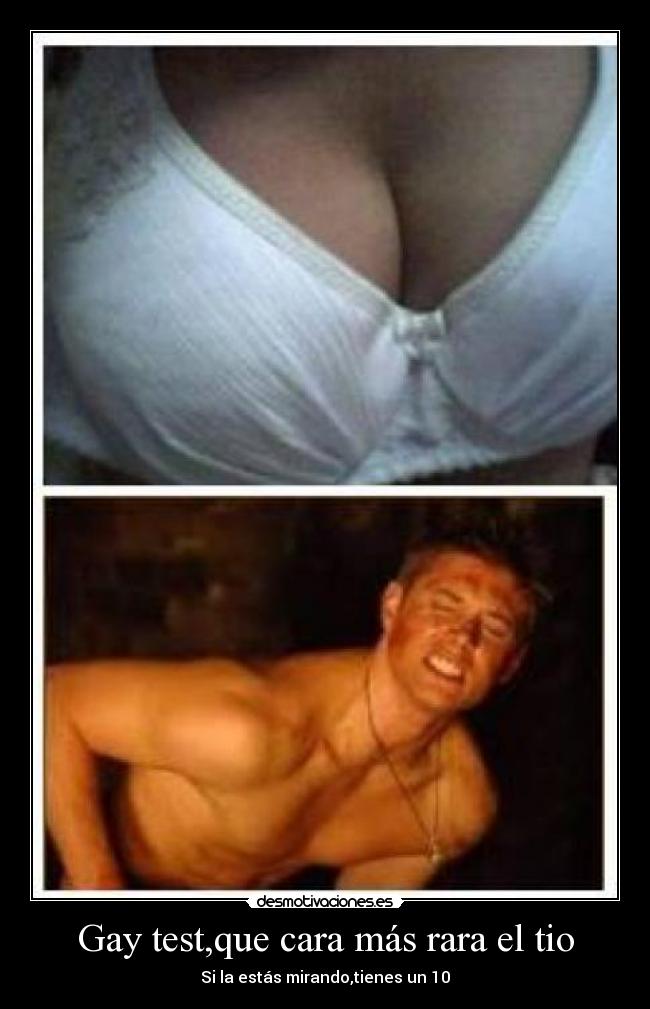Gay test,que cara más rara el tio -