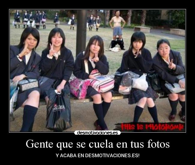 Gente que se cuela en tus fotos -