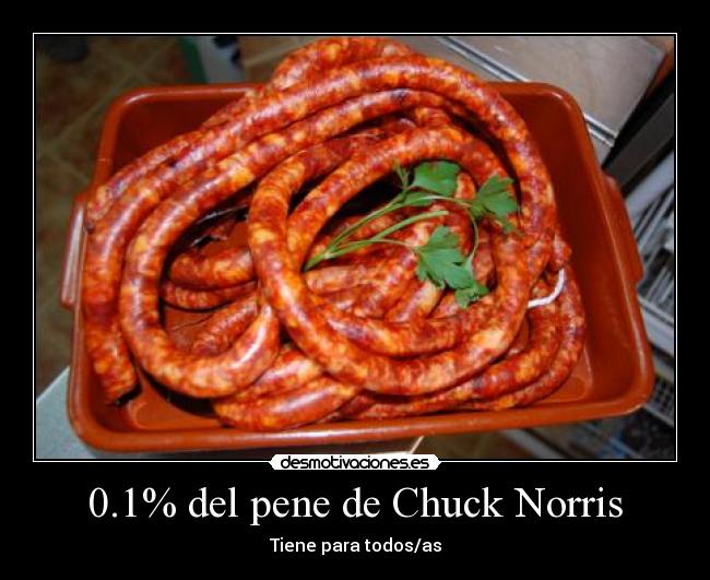 0.1% del pene de Chuck Norris -